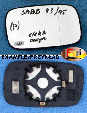 Saab - 9-5 - Kombi - (1998 - 2001) - Lusterka / Wkład prawego elektrycznego