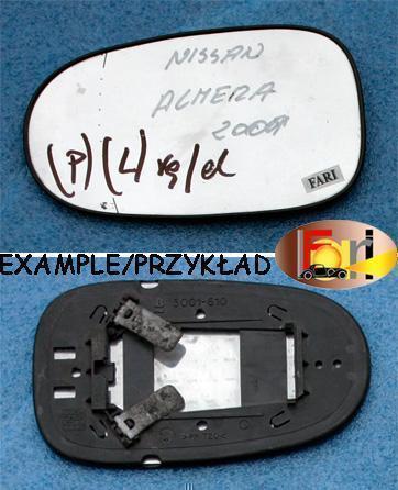 Nissan - Almera - 5 drzwi - (2000 - 2002) - Lusterka / Wkład lewego ręcznego