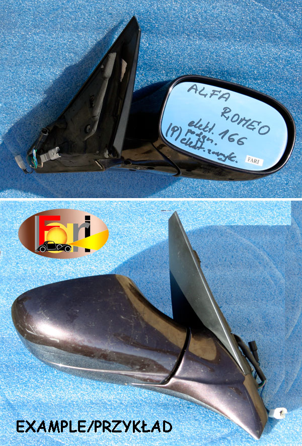 Alfa Romeo - 166 - (2003 - 2007) - Lusterka /  Prawe elektryczne