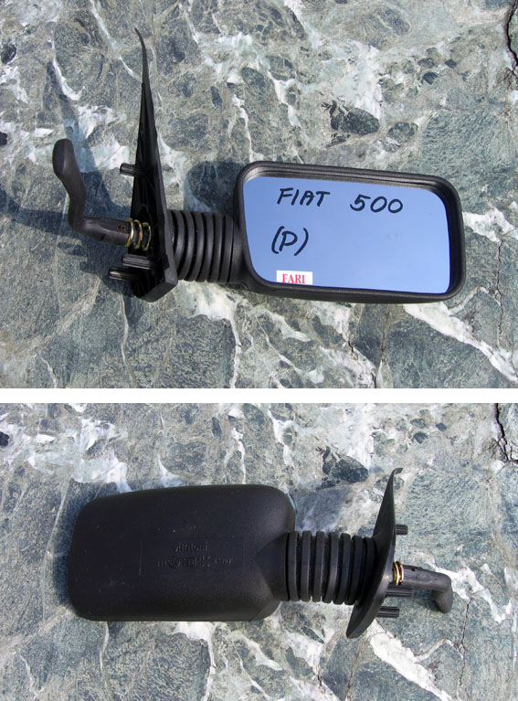 Fiat - Cinquecento - Sporting - (1995-) - Lusterka / Prawe ręczne wewnętrznie regulowane