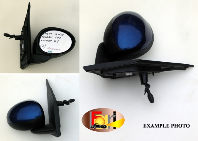 Citroen  - C 1 - 5 drzwi - (2005 - 2009) - Lusterka / Prawe ręczne wewnętrznie regulowane