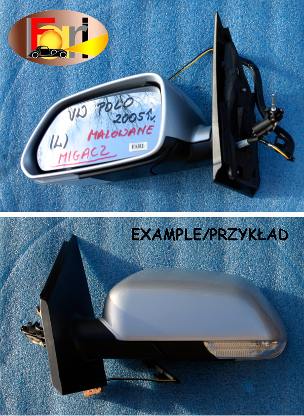 Volkswagen - Polo - 3 drzwi - (2005 - 2009) - Lusterka / Lewe ręczne wewnętrznie regulowane