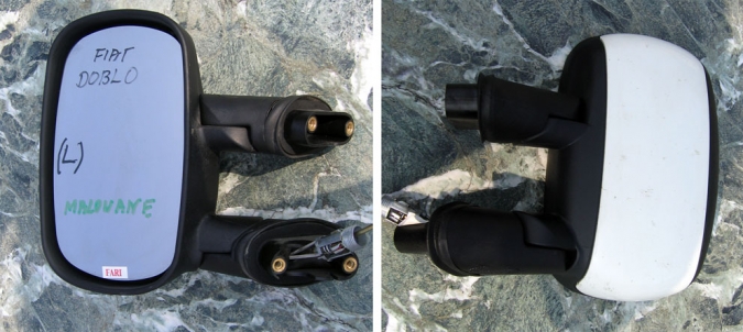 Fiat - Doblo - Kombi - (2004 - 2010) - Lusterka / Lewe ręczne wewnętrznie regulowane