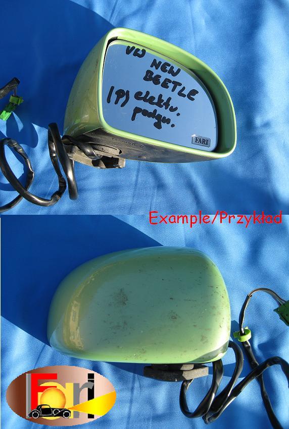 Volkswagen - New Beetle - Cabrio - (2002 - 2005) - Lusterka /  Prawe elektryczne