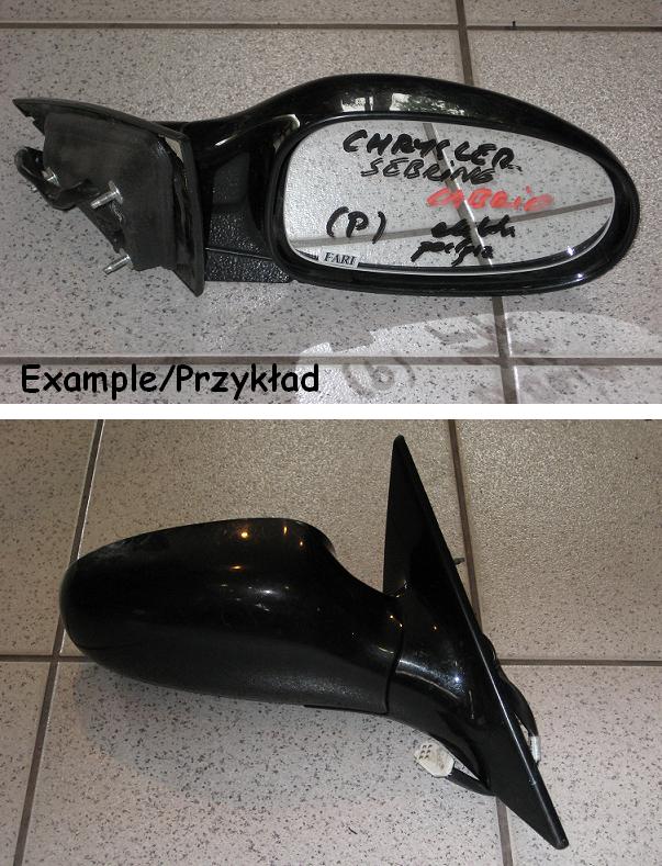 Chrysler - Sebring - Cabrio - (1995 - 2000) - Lusterka /  Prawe elektryczne