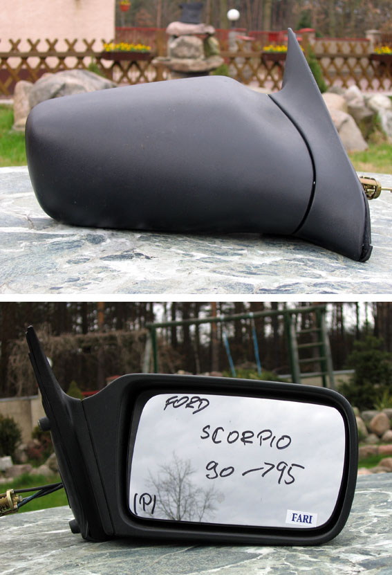 Ford - Scorpio - 4 drzwi - (1990 - 1992) - Lusterka / Prawe ręczne wewnętrznie regulowane