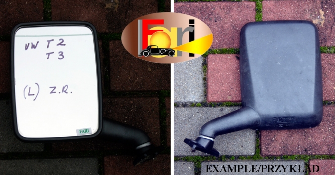 Volkswagen - T 2-3 - Osob./Tow.- (1979 - 1990) - Lusterka / Lewe ręczne zewnętrznie regulowane