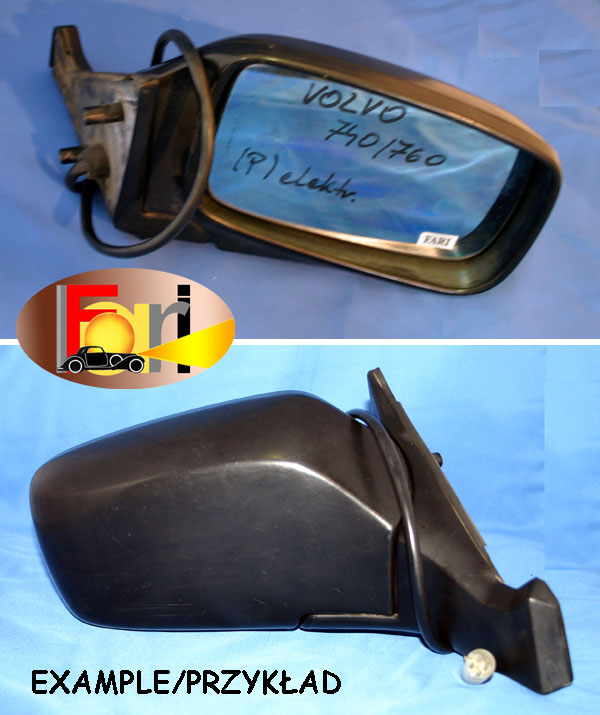 Volvo - 740 - Kombi - (1985 - 1992) - Lusterka /  Prawe elektryczne
