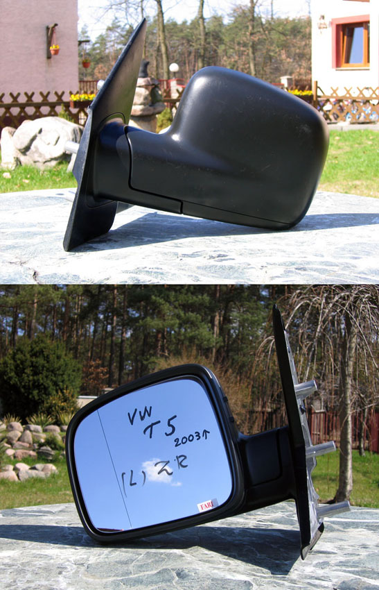 Volkswagen - T 5 - Caravelle/Multivan - (2003 - 2010) - Lusterka / Lewe ręczne zewnętrznie regulowane