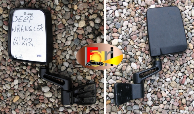 Jeep - Wrangler - YJ - (1986 - 1996) - Lusterka / Lewe ręczne zewnętrznie regulowane