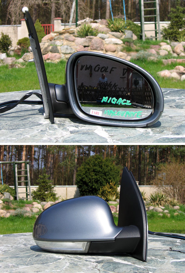 Volkswagen - Golf V - Kombi - (2007 - 2009) - Lusterka /  Prawe elektryczne