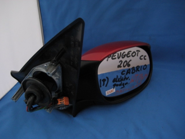 Peugeot - 206 - CC - Cabrio - (2003 - 2007) - Lusterka /  Prawe elektryczne